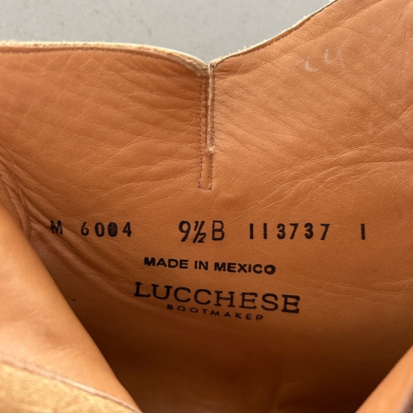 Lucchese Cowboy Boot / Bootie - Tan Floral Western Cowgirl - Picture 8 of 9